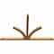 Ekena Millwork Richland Rough Sawn Timber Gable Bracket, Western Red Cedar, 108"W x 68"H x 4"D x 4"F, 15/12 Pitch GBW108X68X0404RIC00RWR - alternate 2